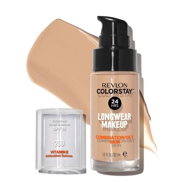 ColorStay Face Makeup, SPF 15,Medium-Full Coverage with Matte Finish, 200 Nude - Picture 2 of 10